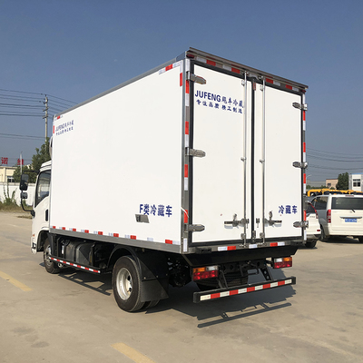 新款4.2米冷藏车图片配置 生鲜果蔬运输车 蓝牌冷藏车